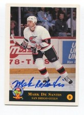 1994 Classic Pro Prospects Mark DeSantis Signed Card Hockey Autograph AUTO #77
