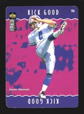 1996 Collector's Choice Update NFL #Y86 Jason Hanson You Make The Play