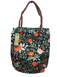BNWT Ladies Rivers Brand Smart Pretty Flower Print Tote Carry Shopping Bag - Picture 1 of 1