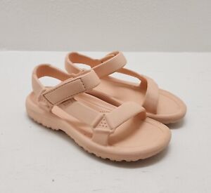 Teva Hurricane Drift Slip On Water Comfort Sandals Peach Girls Youth Size C2
