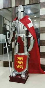 Medieval Knight Suit Of Armor Wearable Crusader Combat Full Body Armor Larp Suit - Picture 1 of 7