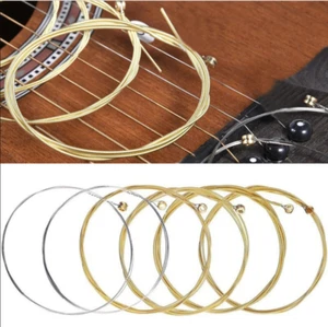 Folk Guitar Strings Replacement Acoustic Guitar Strings Part 6 Pieces String Set - Picture 1 of 8