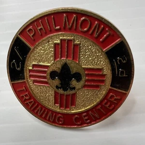 BSA Philmont Scout Ranch Training Center Neckerchief Slide Gold Tone NM NS-498 - Picture 1 of 4