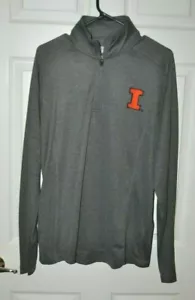 Men's Section 101 by Majestic Illinois Fighting Illini 1/2 Zip Shirt Size M - Picture 1 of 4