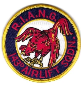 PATCH USAF 143RD AIRLIFT SQ AS VERS 1 RHODE ISLAND AIR NATIONAL GUARD AS-2 - Bild 1 von 1