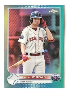 2022 Topps Pro Debut Chrome Blaze Jordan /75 aqua refractor #PDC-115 Red Sox 