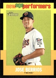 2020 Topps Heritage New Age Performers #NAP9 Jose Berrios MINNESOTA TWINS - Picture 1 of 2