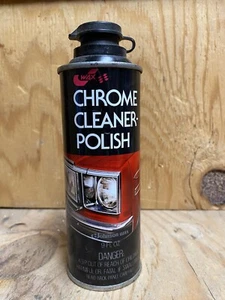 Vintage Full Johnson Wax Car Chrome Cleaner Polish Tin Can (A3) 9oz - Picture 1 of 5