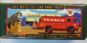 ERTL 1996 Texaco 1949 White 3000 Tilt-Forward Cab Truck Coin Bank Series #13 NIB - Picture 1 of 5