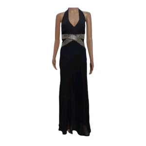 Warehouse Pure Silk Halter Neck Dress - Picture 1 of 5