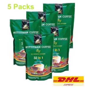 5 x Wuttitham gesunder Instantkaffee 32 in 1 gemischte Kräuter Gewichtskontrolle verwalten - Bild 1 von 19