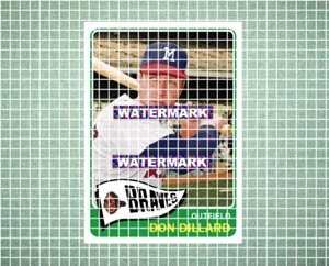 Don Dillard Milwaukee Braves 1965 Stil individuelle Baseball Kunstkarte - Bild 1 von 2