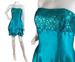 Vintage Dress Jessica McClintock Gunne Sax 90s Short Sequin Embellished XS / 3 - Picture 1 of 9