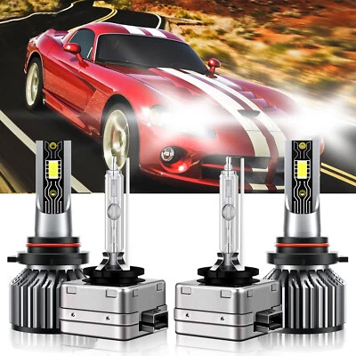 Para Dodge Viper 2005-2010 9005 D1S LED HID Faro Bombillas Brillantes Blanco 6500K Foto 1 de 4