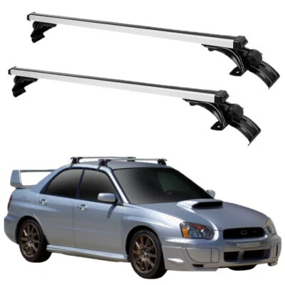Portaequipajes de carga con barra transversal de techo superior de 48 pulgadas para Subaru WRX STI 13-21 Foto 1 de 4