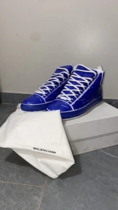 Balenciaga Arena SZ 13 46E Men’s Bleu Marker Print 436343WAYCO4307 - Picture 1 of 14