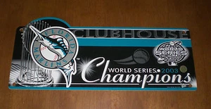 FLORIDA MARLINS 2003 WORLD SERIES CHAMPIONS LOCKER ROOM CLUB HOUSE SIGN - Picture 1 of 1