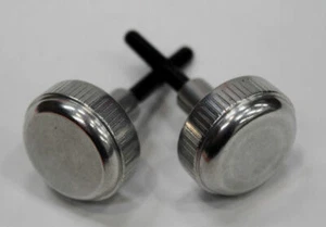 Aluminium pair of screw in fuse box knobs Fit Land Rover Defender TD5 TDI 90 110 - Picture 1 of 9