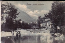 MASSA FP  VIAGGIATA 1912 VALLATA DEL FRIGIDO ANIMATA  BELLISSIMA RARA