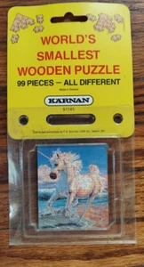 World’s Smallest Wooden Puzzle Unicorn Karnan 99 Pieces All Different Miniature - Picture 1 of 1