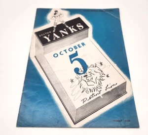 NFL FOOTBALL PROGRAMM - DETROIT LIONS @ BOSTON YANKS - 1947 - Bild 1 von 4