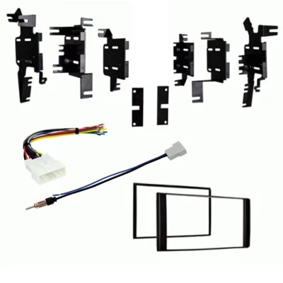 95-7624 Double Din Radio Install Dash Kit & Wires for Nissan, Car Stereo Mount - Image 1 of 4