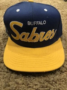 Vintage Buffalo Sabres Snapback Hat Mitchell & Ness - Picture 1 of 4