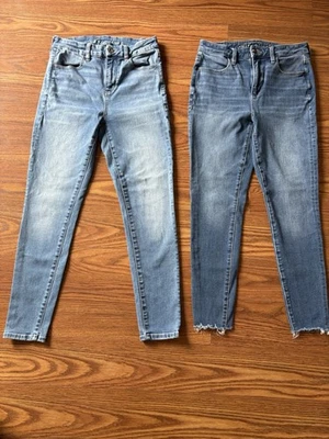 Lote Leggings AMERICAN EAGLE de tiro alto talla 4 CORTOS pequeños Foto 1 de 4