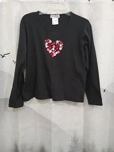 North Style Woman's XL Cotton Long Sleeve Round Neck Pullover Blouse Top... - Picture 1 of 6