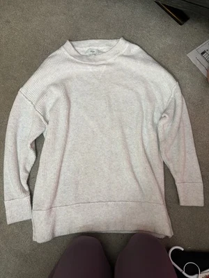 Aerie Women's Oversized Knit Pullover Sweater White - Image 1 of 3