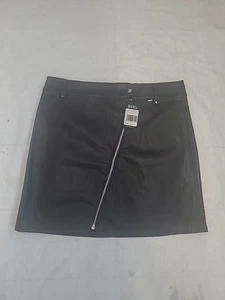 Diesel Annie Faux Leather Black Skirt Size L Brand New - Picture 1 of 12