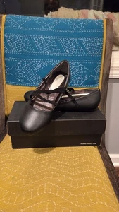 NIB Kenneth Cole New York Girls Rose Tilt Black Ballet Slip On Dress Shoes 5 - Picture 1 of 8