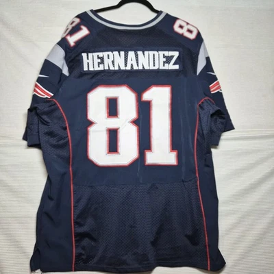Camiseta Nike On Field NFL New England Patriots Aaron Hernández #81 XL-48 Foto 1 de 4