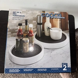 Copco 2 Piece Pro Turntables Set (9”-12”) Rotation Non Skid Base - Brand New - Picture 1 of 4