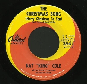 '62 Christmas 45 NAT KING COLE Christmas Song CAPITOL hear - Bild 1 von 1
