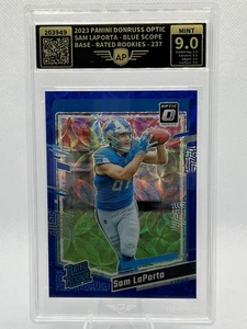 2023 Panini Donruss Optic Preview Blue Scop Prizm #332 - Sam LaPorta RC [MINT 9] - Bild 1 von 2