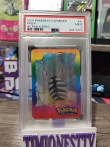 ( POP 3 NONE HIGHER ) Pinsir PSA 9 Advanced Action Card 2004 Panini #91 VINTAGE - Picture 1 of 4