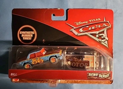 Disney Cars 3 Bill #86 Demo Derby Pixar coche NUEVO neumáticos de goma sintética Mattel Foto 1 de 4