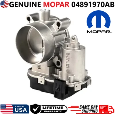 GENUINE MOPAR Throttle Body For 2013-2019 Chrysler Jeep RAM 2.4L I4, 04891970AB - Image 1 of 4
