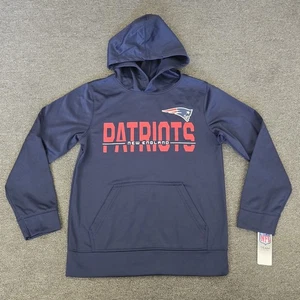 New England Patriots Boys MEDIUM 8/10 Pullover Hoodie Sweatshirt NFL  - Picture 1 of 5