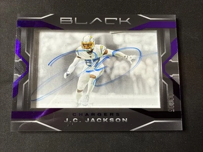 2023 Panini Black Iconic Impact Ink Purple #IIIJCJ  J.C. Jackson  #/25 Auto - Image 1 of 2