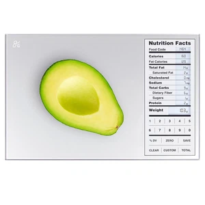 Nährwertwaage mit lebensmittelechtem Glas, perfekt zum Kalorienzählen, Meal Prep, - Bild 1 von 8