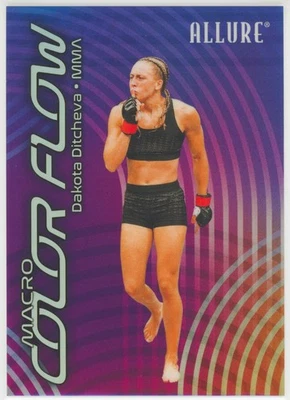 2025 UD Allure SE Dakota Ditcheva CF5 Macro Flujo de Color SSP Refractor MMA/UFC Foto 1 de 2