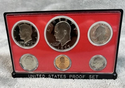 Juego S PROOF 1977 en caja original como nuevo en Estados Unidos (juego de 6 monedas) Foto 1 de 4