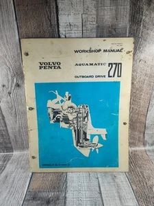 1976 Volvo Penta Aquamatic 270 Workshop Manual - 270B 270C 270D Outboard Drive - Bild 1 von 6
