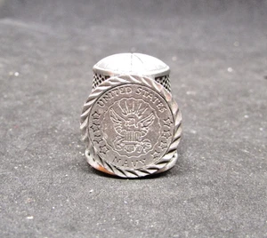 Pewter Thimble - United States Navy        (Z - Picture 1 of 5
