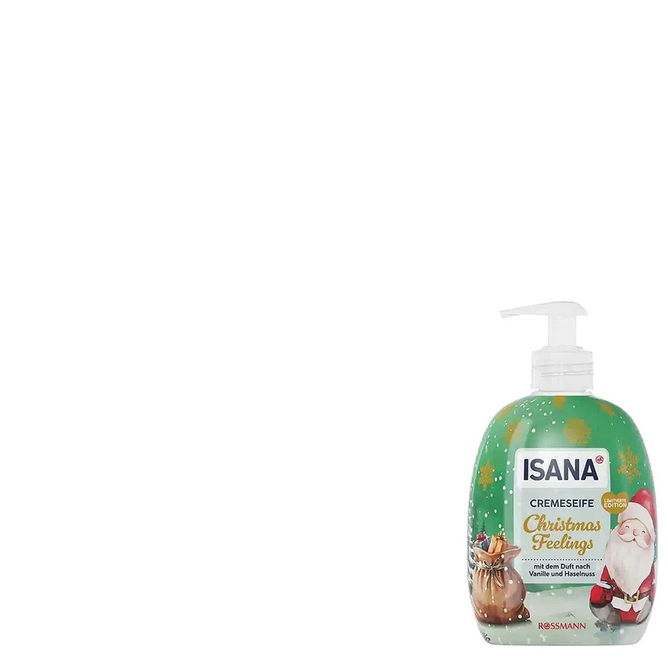 1x500ml Isana Cremeseife Gemeinsam ist es am schönsten Vanille & Haselnuss-Duft - Bild 1 von 1