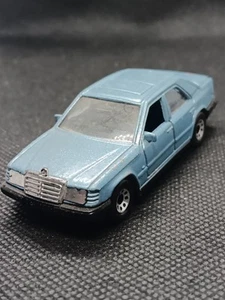 1986 Matchbox MB-31 Mercedes-Benz 300E 300-E W124 Sedan Light Blue 1:61 Scale  - Picture 1 of 7
