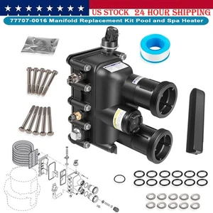 For Pentair 77707-0016 Mastertemp Pool Heater 460736 Manifold Replacement Kit - Picture 1 of 13