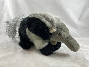Anteater Aardvark Stuffed Plush Animal Miyoni Aurora 13" Realistic Gray Black - Picture 1 of 6